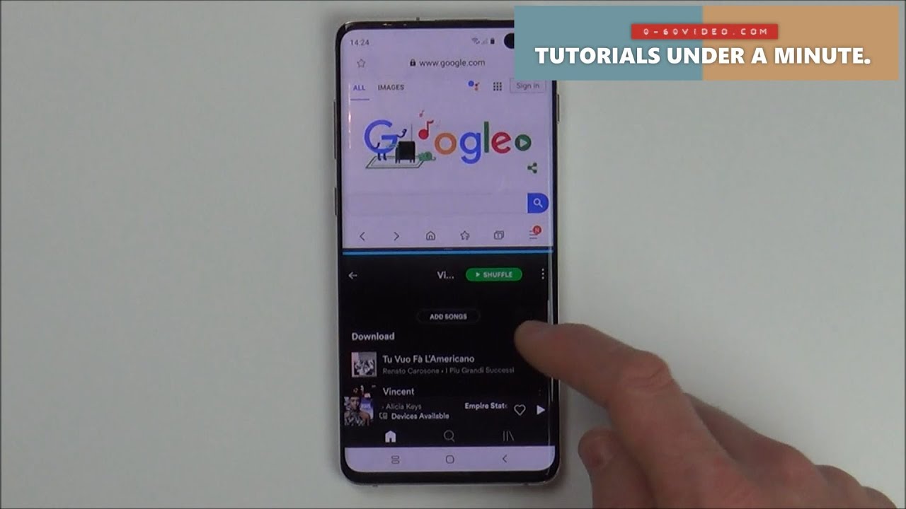 How To do Split Screen on ANDROID - Samsung S10+ Phone - YouTube