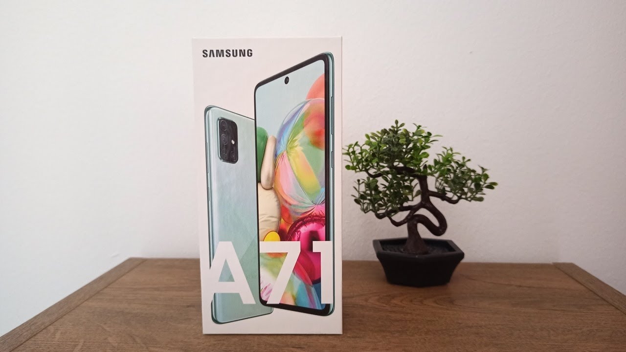 Samsung Galaxy A71 (Blue) - Unboxing - YouTube