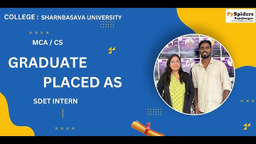 mca( CS ) Graduate Placement Story From PySpiders Rajajinagar | As a SDET INTERN