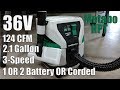 Corded or Battery Wet/Dry Vac | Metabo HPT 36V MultiVolt Brushless Pod Style Vacuum RP3608DAQ4