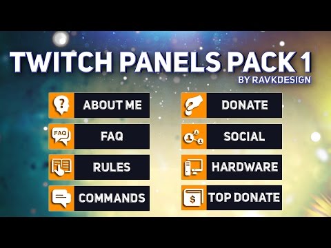 Free Twitch Panels/Buttons