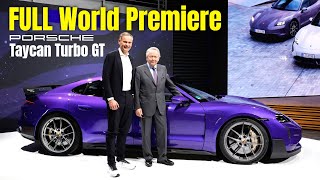 FULL World Premiere of the 2025 Porsche Taycan Turbo GT