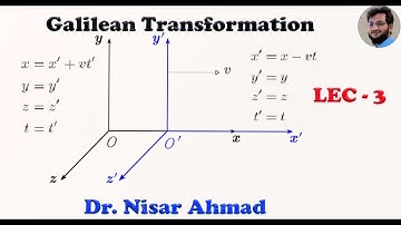 Galilean Transformation/University /Equations of velocity and acceleration