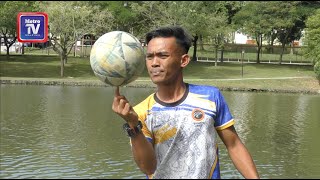 Awie tidak putus asa, setahun kuasai trik bola sepak gaya bebas