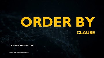 SQL Statements - ORDER BY Clause in MySQL by Shahzad Ali