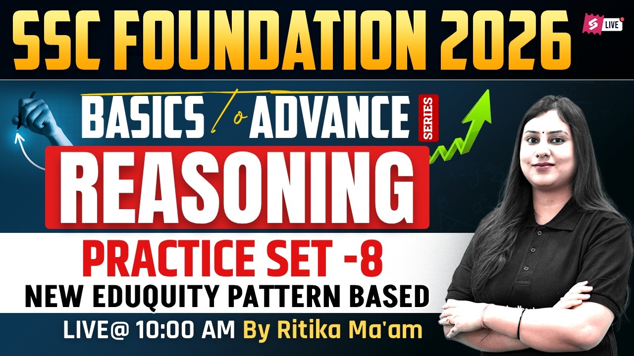 SSC Foundation Reasoning 2026 | Reasoning Practice Set for SSC Exams | Reasoning by Ritika Tomar
