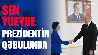 Prezident Çin Xalq Siyasi Məşvərət Şurasının Ümumçin Komitəsinin sədr müavinini qəbul edib