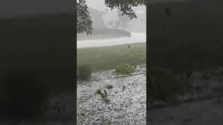 Heavy hail falls in Palos Heights