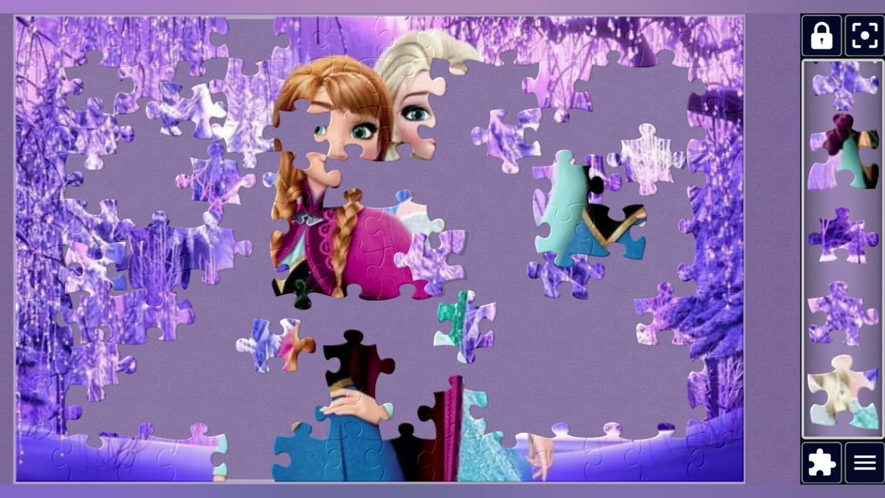 Dance Along with Anna and Alsa❄️❄️👩‍❤️‍👩🎆💫//jigsaw puzzles🧩🧩//jigsaw puzzles journey🧩🧩//puzzlesArt//