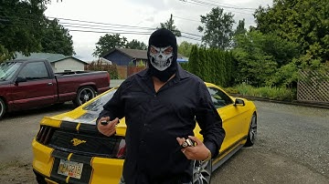 2015 mustang GT with American Racing long tube open headers