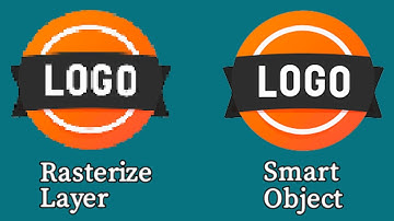 Smart Object and Rasterize Layer used in Photoshop