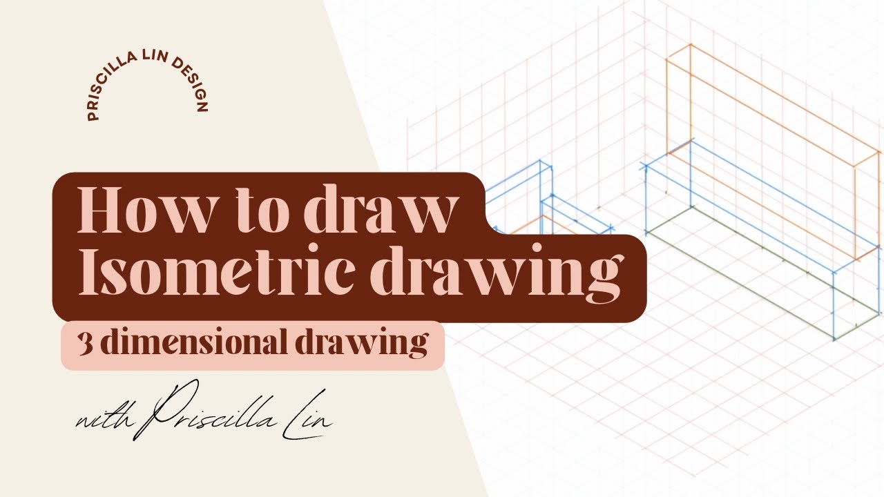 Isometric drawing | Isometric grid | 3D hand drawing | Hand rendering ...
