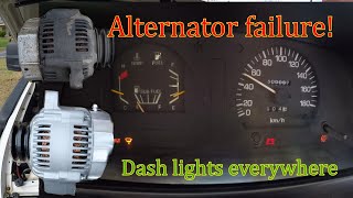 FAIL 1hdt 1hz Alternator - 80 series Landcruiser replacement | My dash lit up like a Christmas TREE!