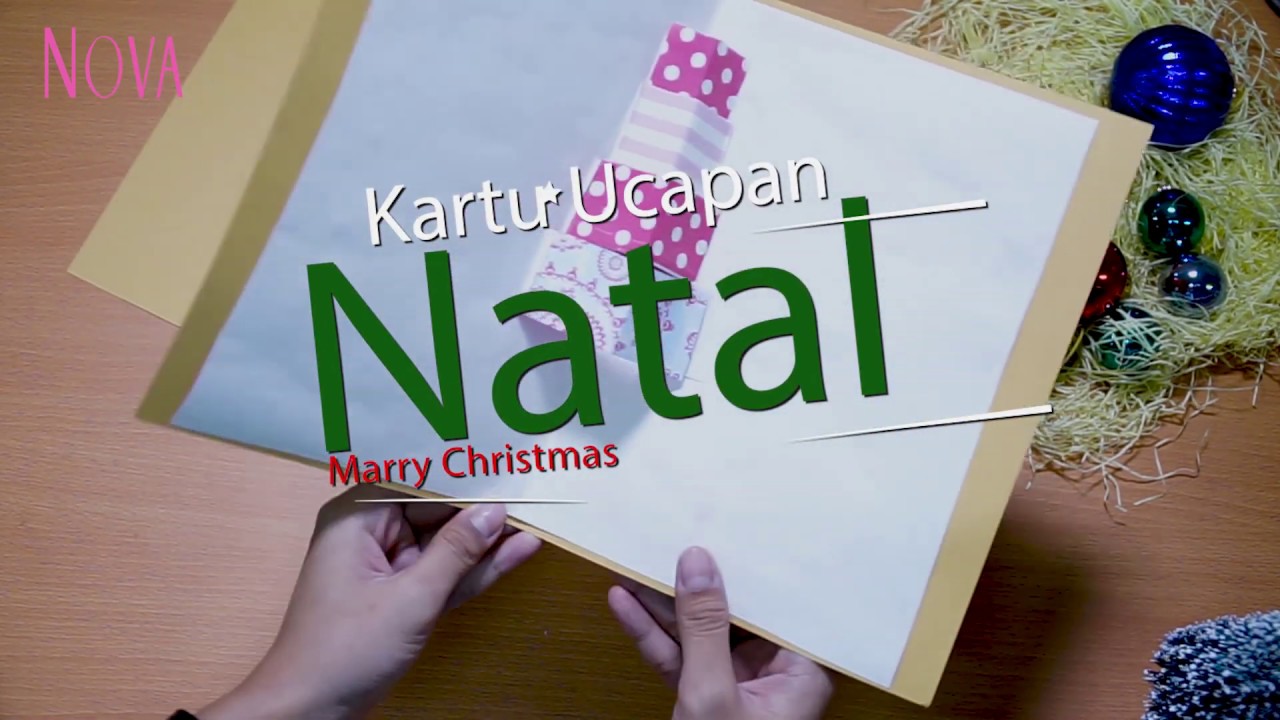 Diy Kartu Ucapan Natal Youtube