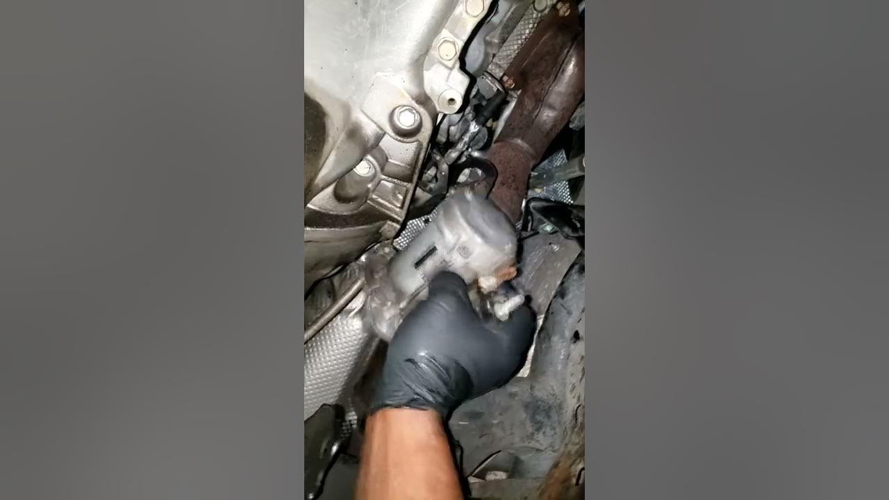 How to replace a starter on a Jeep Grand Cherokee motor mount.#