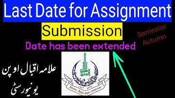Last Date of Assignment submission for semester autumn 2022 | #aiouAssignment