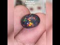 Black opal full fires multi colors natural opal 445 ct beautiful piece for sale opal gemstone