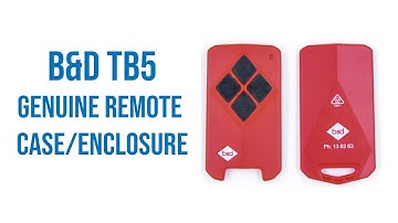B&D TB5 Genuine Remote Case/Enclosure Video Description
