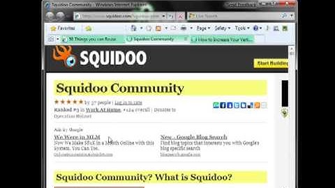 How To Create A Squidoo Lenses