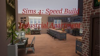 The Sims 4: Speed Build \/\/ INDUSTRIAL APARTMENT