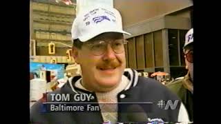 1996 Grey Cup pre Baltimore fans in Hamilton CBC Newsworld