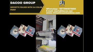 Original Manufacturer Paper Napkin Making Machine with 3~6 Color Printing - 2023 - 2