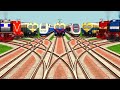 9 Express Train Simulator Crossing By Realistic Railroad Game// Daimond Indian Track// trainwalagame