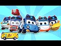 Five Cute Vehicles Jumping On The Road | Vehicles Song | GoGoBus Nursery Rhymes