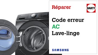Mon Lave Linge Samsung Affiche Le Code Erreur Ac