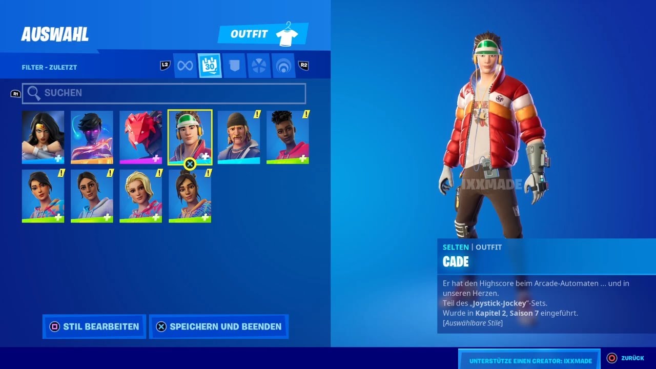 CADE | SELTEN | OUTFIT | SKIN | FORTNITE | FNSIDE
