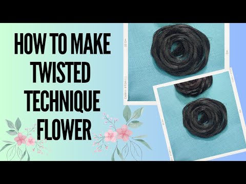 How to make twisted technique flower 🌼| How to make twisted flower in 5 ...