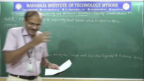 Introduction to Mechanics | 1/2 Sem | Module 1 | ECE and Mechanics (18CIV14/24) | Session 2