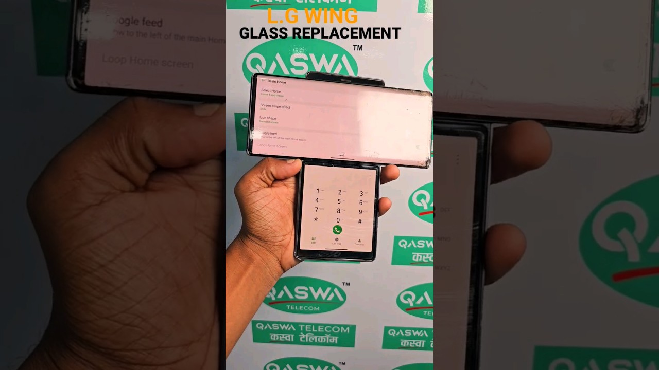 L.G Wing Display Touch Glass Replacement || QASWA TELECOM