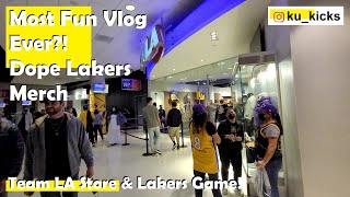 Checkin' Out Team LA Store @ The Staple Center... & Lakers Game Yo!