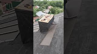 Реечный Фальц #roofing #construction Обход трубы