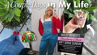 turning a bad mental health day around, trying hailey bieber&#39;s $15 ice cream &amp; new glasses!