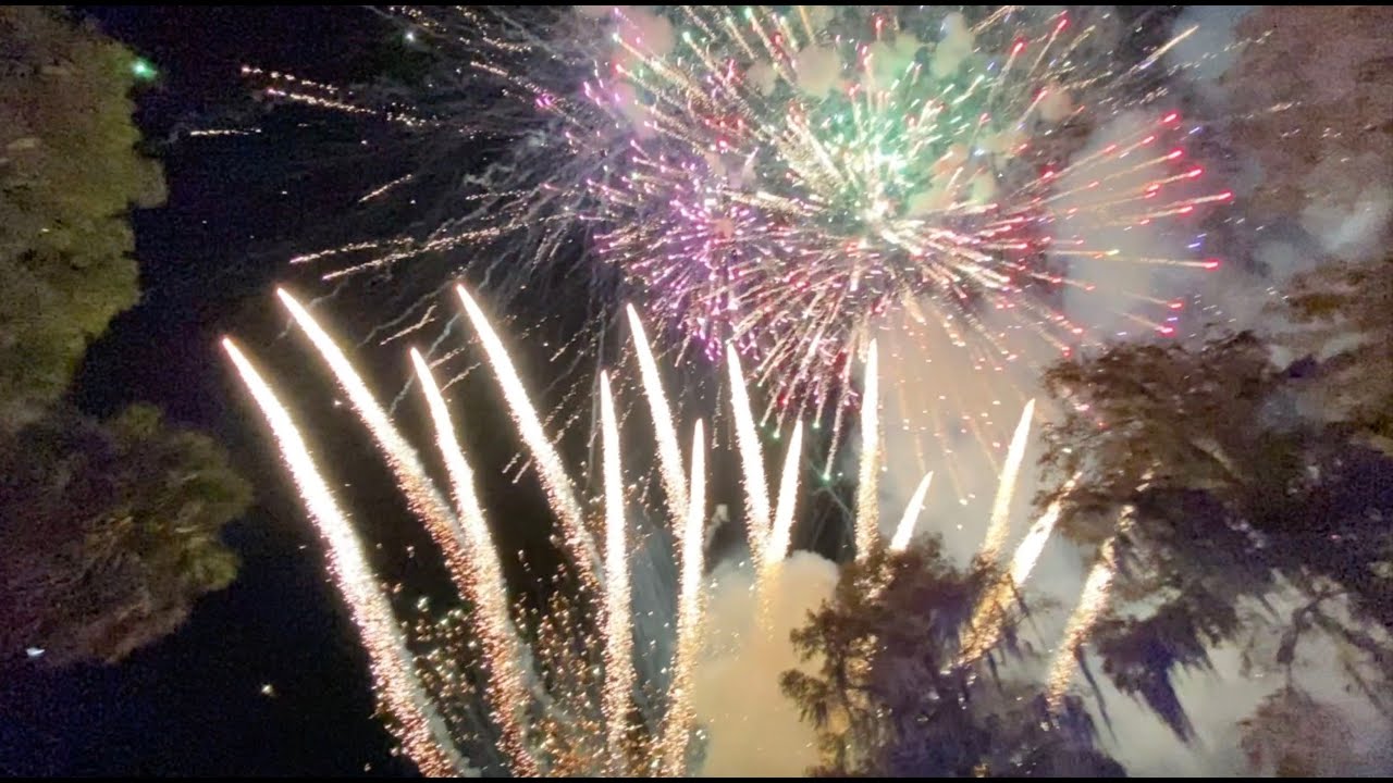 New Years Eve 2020 Backyard FIREWORKS &amp; Light Show - Celebrate The Future Hand in Hand - YouTube