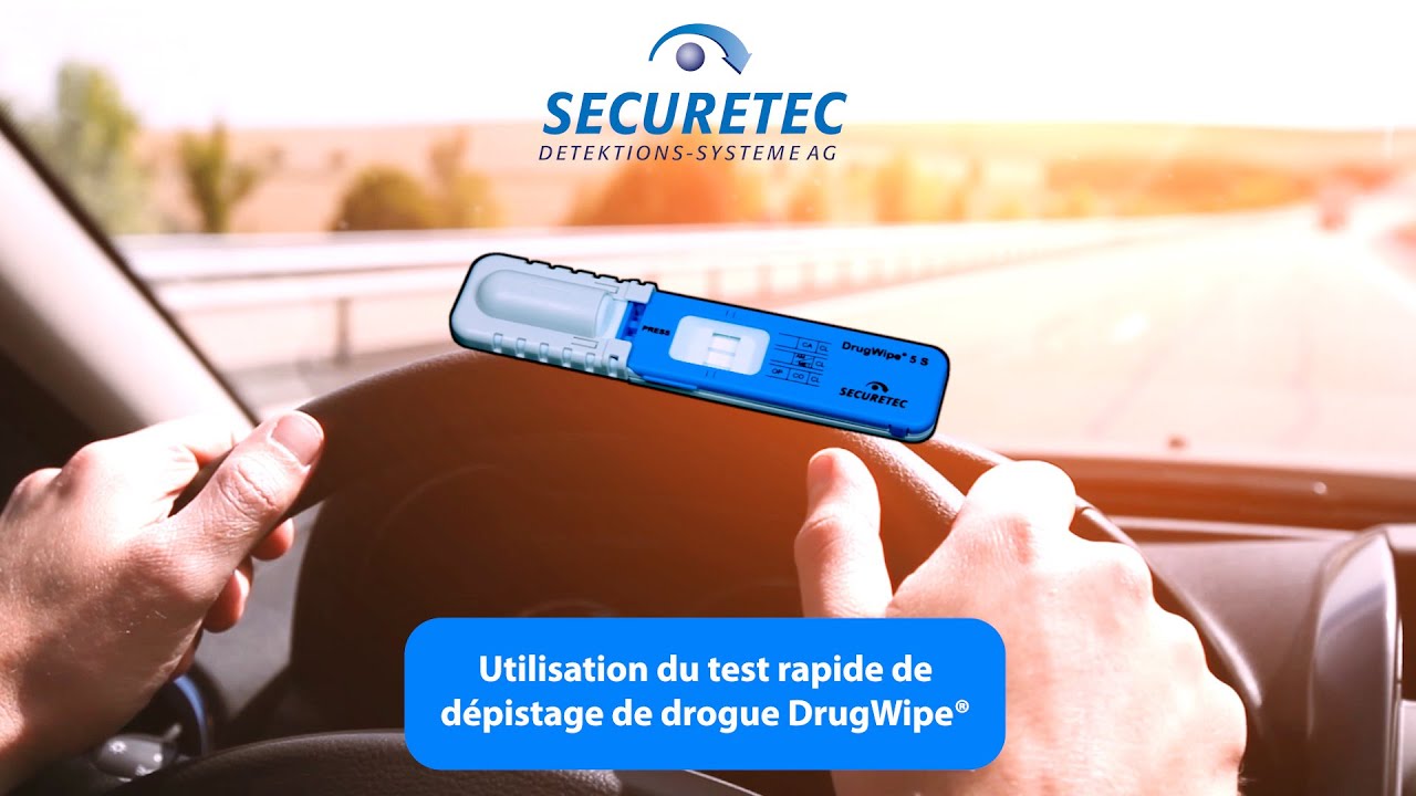 Utilisation du test rapide de dépistage de drogue DrugWipe