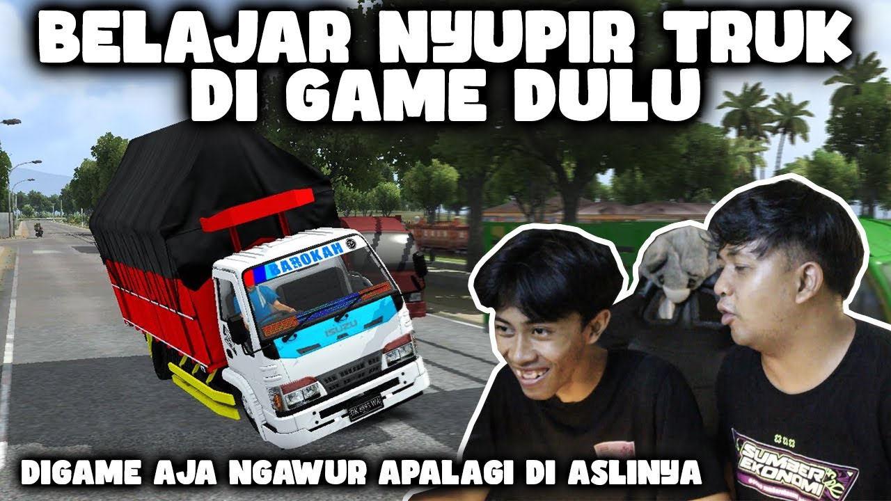 AJARI ADIK KIKI CORE NYUPIR TRUK DI GAME TRUK OLENG - Bussid