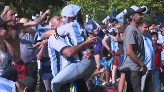 Fans in Buenos Aires go wild as Argentina open score against Croatia | AFP