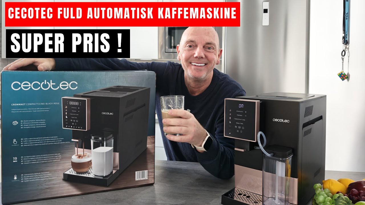 Cecotec Fuld Automatisk kaffemaskine! - Billig, flot og GOD! kaffe 👍