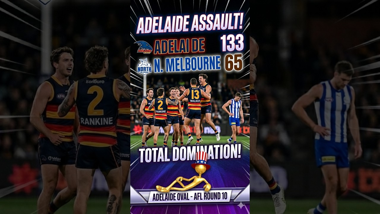 A Yank on the Footy looks at the Rd 10 matchup between Adelaide and North Melbourne