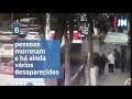 Câmara capta momento em que autocarro é engolido por buraco na rua