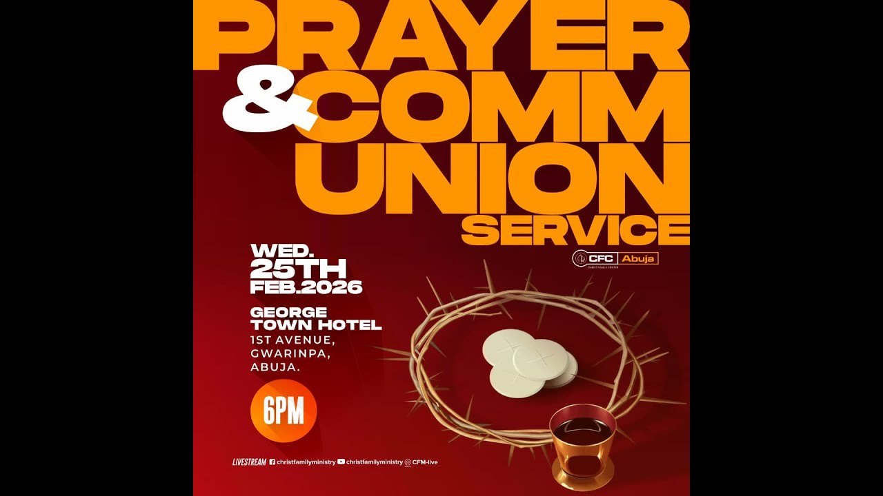 PRAYER AND COMMUNION SERVICE | Pastor Arome Tokula