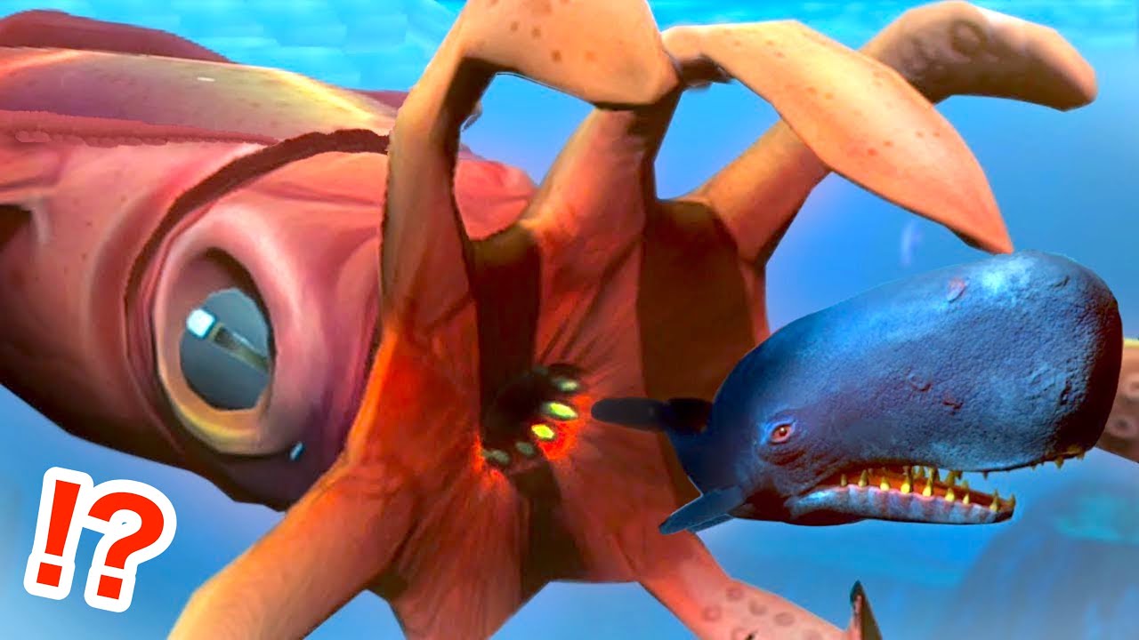 No.471 オーダーマスク　チョウチンアンコウ　サメ　クジラ　クラゲ　イカ　魚 Awesome game about giant squid eating sperm whales [Feed and Grow