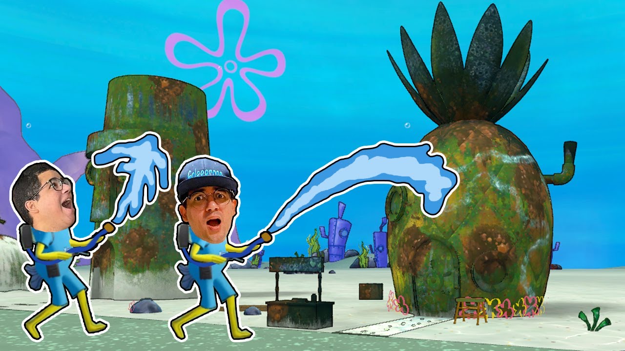 FOMOS PARA O MUNDO ABANDONADO DO BOB ESPONJA E TIVEMOS QUE LIMPAR TUDO!!