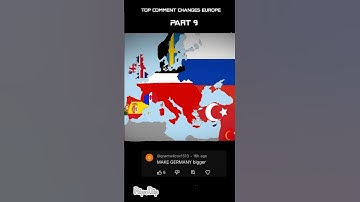Top (most liked) comment changes europe part 9 #geography #maps #shorts