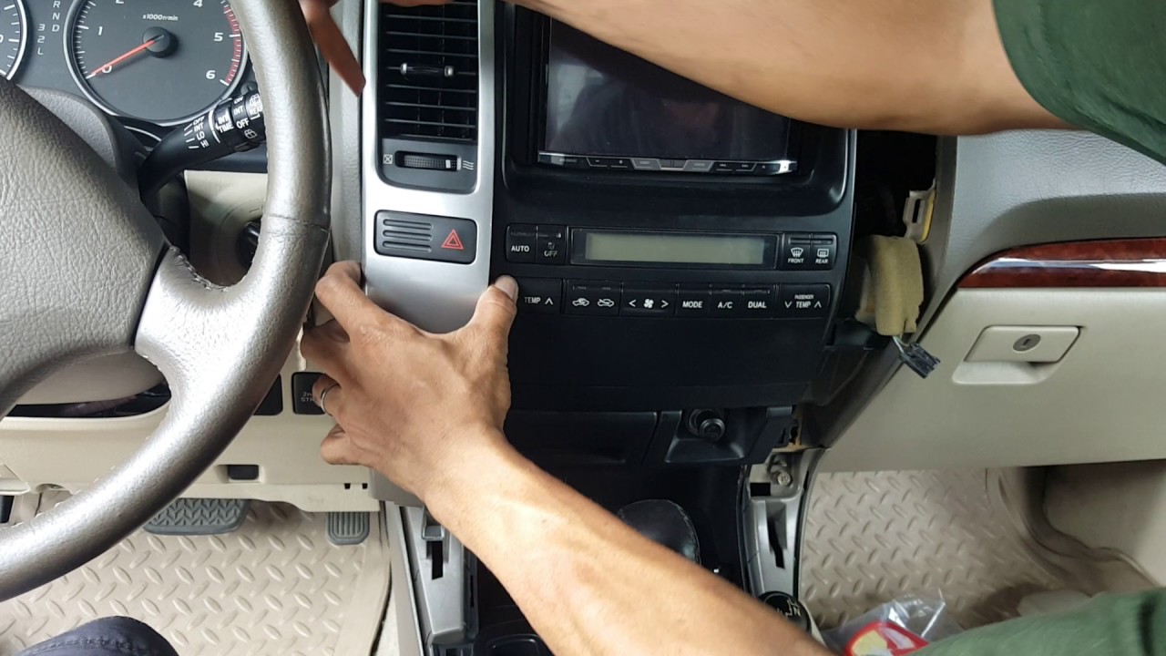 Aca Toyota Landcruiser Prado Stereo Panel Removal