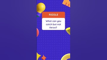 "What Can You Catch but Not Throw? 🤒" #ColdRiddle #HealthQuiz #TrickyQuestions