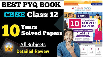 Best PYQ book for CBSE Class 12 2023-24 | Best Book for Last 10 Years Solved Papers